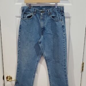 Carhartt Traditional Fit Men's Straight Blue Jeans 35 X 32